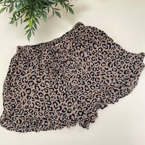 American Eagle animal print viscose shorts.  Size XS.